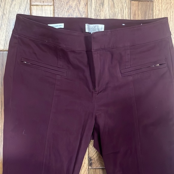 Maroon LOFT Skinny Ankle - Petite 4 - Picture 5 of 6